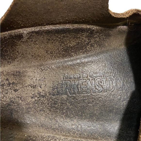 BIRKENSTOCK ARIZONA Flower Crush Mocca Leather Sandals Slide US5 EU36 UK3 Womens - Picture 12 of 16